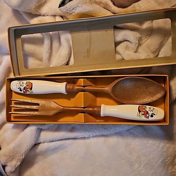 Vintage Salad Fork and Spoon Mickey - Picture 5 of 5